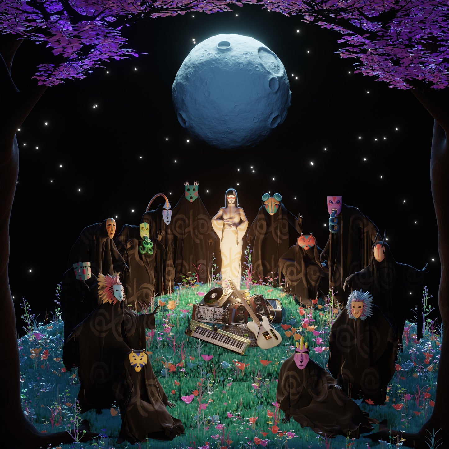 FULL MOON FLEX Album Artwork Polyoto Tasha Baxter BDWS