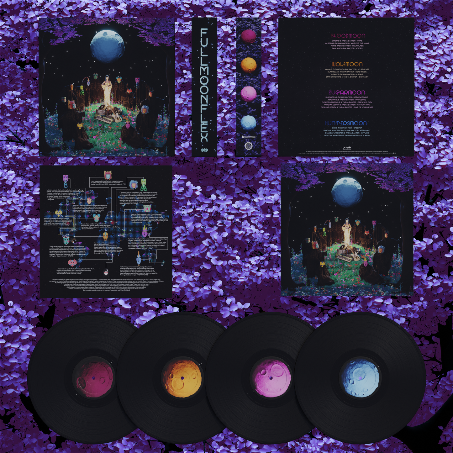 FULL MOON FLEX Vinyl Record Pack shots spread Tasha Baxter