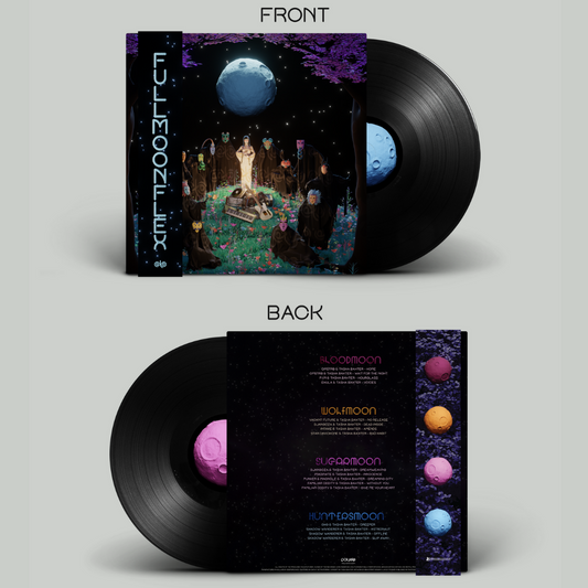 FULL MOON FLEX Vinyl Record Polyoto Tasha Baxter Package shots front and back Eco Friendly Deepgrooves